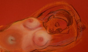 Reclining-nude-in-Red-by-Alison-Harper-2013-Detail-(Web)