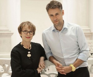 Una Stubbs and Richard Bacon, the presenters of the New BBC Primetime Art Show The Big Painting Challenge