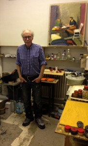 John Myer in his London studio