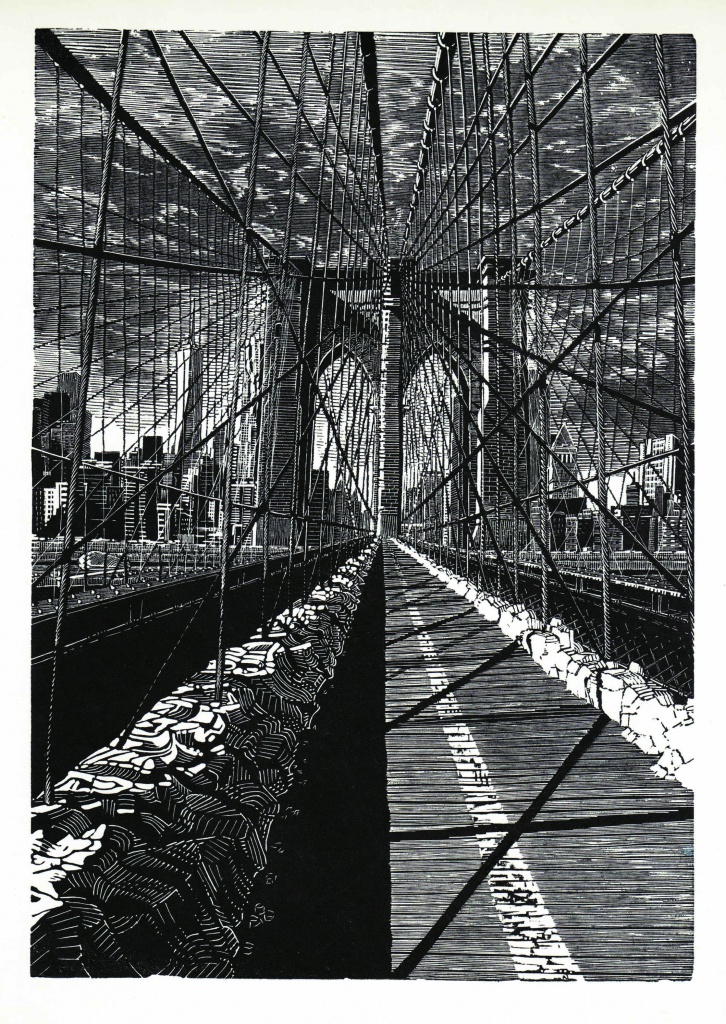 Image: Brooklyn Bridge New Day by Anne Desmet