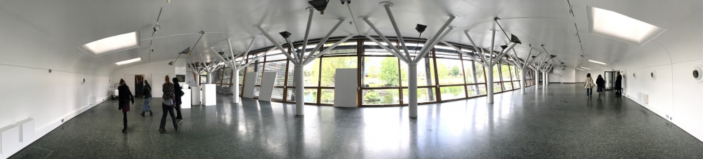 Panoramic interior view of The Art Pavilion Mile End Park London © Andrew Wamae All rights reserved 