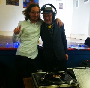 Bob and Roberta Smith played his Album 'Letter to Michael Gove' to the public for the first time at The ESOP End of Term Show.